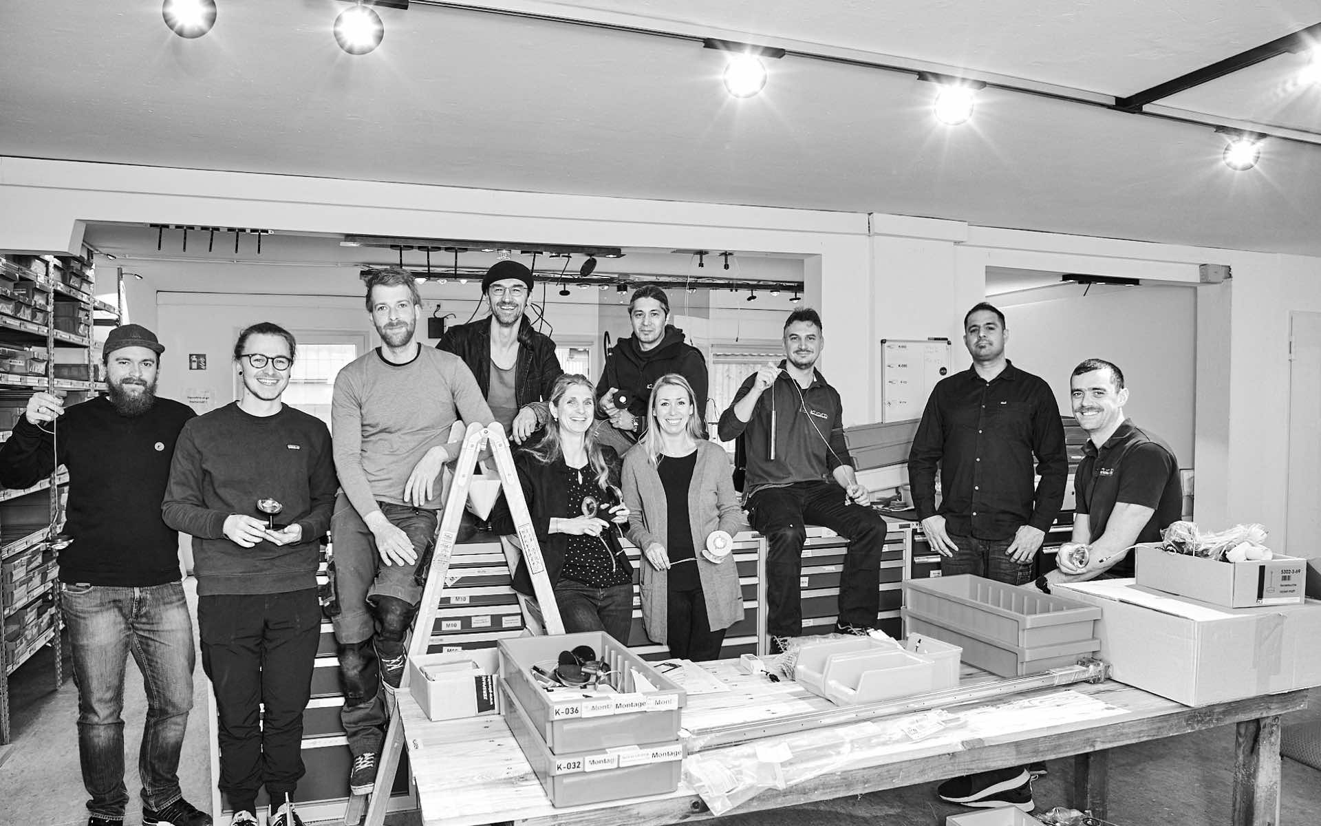 Das Team von Heimatlicht, die LED-Leuchten Manufaktur in Traunstein